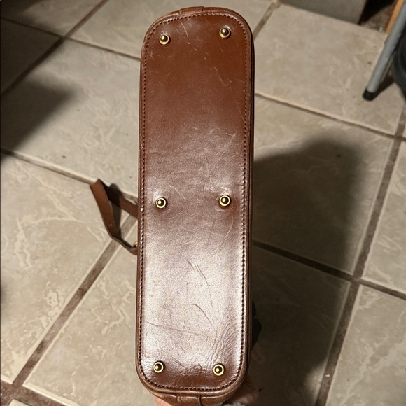 Dooney & Bourke Black and Brown Leather Shoulder Bag - Picture 3 of 5